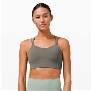NWT Like A Cloud Longline Bra Grey Sage